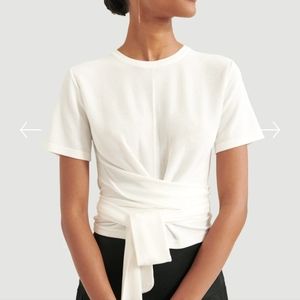 Modern Citizen Jude Short-Sleeve Wrap Blouse NWT